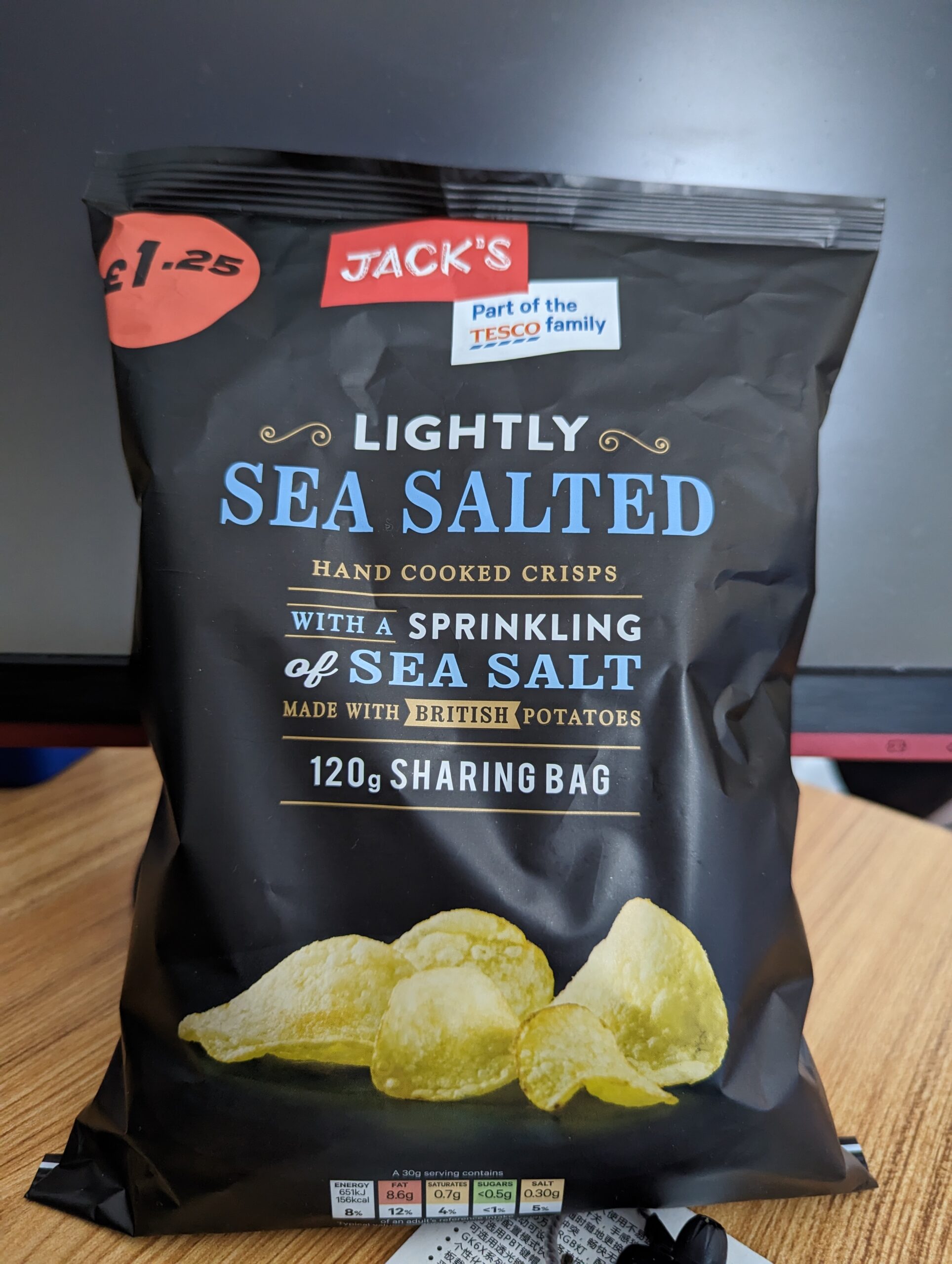 Jack's Lightly Sea Salted Hand Cooked Crisps